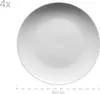 A single white plate is shown from a top-down perspective, with measurement indicators at the bottom. Produktbild-Vorschau