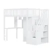 Flieks Etagenbett 90x200 mit Kleiderschrank, Hochbett mit Produktbild-Vorschau 9