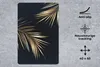 MuchoWow® Mauspad Mousepad Blätter - Pflanzen - Gold - Produktbild-Vorschau 2