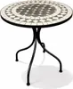 Mosaik Tisch Balkontisch Gartentisch rund Ø60xH70 cm Anthrazit /Grau Produktbild-Vorschau