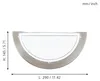 Eglo applique WL/1 NICKEL-MATT GLASS 'TROY' Anteprima dell’immagine prodotto 3