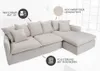 riess-ambiente Großes Ecksofa HEAVEN 255cm natur beige Produktbild-Vorschau 7