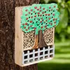 Insektenhotel, Holz, Baum Design, Zaun, H 30 cm Produktbild-Vorschau 2