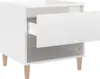vidaXL Nočný stolík s vysokým leskom biely 50x46x50 cm Náhľad obrázku produktu 7
