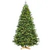 Künstlicher Weihnachtsbaum mit LED Lichterkette und Holzfuß Produktbild-Vorschau 2