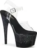 ADORE-708SS Damen Sandale von Pleaser, Transparent Produktbild-Vorschau 1