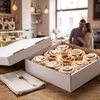 KAPAK Geschlossene Muffin Transportbox Weiß 30x30x10 cm Produktbild-Vorschau 5
