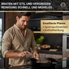 KAISERTAL Gusseisen Bratpfanne emailliert - Antihafteffekt Produktbild-Vorschau 6