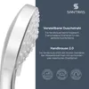 SANTRAS® Handbrause in Chrom-Matt (Velourchrom) - dreifach Produktbild-Vorschau 2