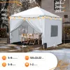 Quictent Pavillon 3x3 mit 4 Seitenteilen, Faltpavillon mit Produktbild-Vorschau 3