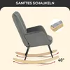 Fauteuil à bascule HOMCOM, fauteuil à bascule aspect Voir les images du produit 4