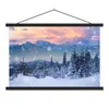 MuchoWow® Textilposter Schnee - Himmel - Wald - Winter Produktbild-Vorschau 1