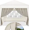 tillvex® 4X parete laterale beige per gazebo 3x3m e 3x6m | Anteprima dell’immagine prodotto 1