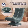 CASARIA Fauteuil tout confort pivotant 360 degrés velours Voir les images du produit 2
