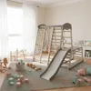Mammut Stand Home Spielplatz - Weiß Grau Holz Produktbild-Vorschau 2