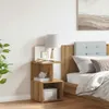 vidaXL Nočný stolík Artisan dub 35x35x55 cm materiál na Náhľad obrázku produktu 3