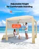 VEVOR Cabana da spiaggia, tenda da spiaggia 2,4 x 2,4 m con Anteprima dell’immagine prodotto 2