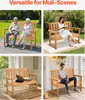 SucceBuy Gartenbank 128 cm, robust und wetterfest, geeignet Produktbild-Vorschau 6
