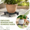 YARDIN 2 Stück WPC Pflanzenroller 30x30 cm Quadratisch Produktbild-Vorschau 4