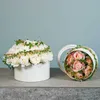 Runde Blumenbox Set Creme Ø10/12cm Geschenkverpackung Produktbild-Vorschau 2