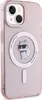 A close-up view of the back of a pink iPhone case with a Choupette cat design and MagSafe ring. Anteprima dell’immagine prodotto