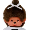 Mädchen im Fußball-Trikot | 20 cm Monchhichi Puppe mit Produktbild-Vorschau 5
