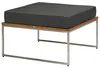 home24 Loungehocker - Webstoff / Teak Massiv Produktbild-Vorschau 4