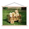 MuchoWow® Textilposter Drei entzückende Golden Retriever Produktbild-Vorschau 1