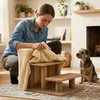 Relaxdays Hundetreppe, 3 Stufen, HxBxT: 36,5 x 35 x 45 cm, Produktbild-Vorschau 6