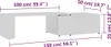 vidaXL Couchtisch Weiß 150x50x35 cm Holzwerkstoff Produktbild-Vorschau 7