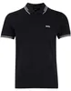 Boss Green Paul Polo dunkelblau einfarbig kurzarm Produktbild-Vorschau 3
