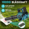 Akku Laubbläser 21V 6 Stufen mit 2x4000mAh Akku und Produktbild-Vorschau 2