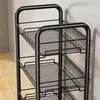 Ruhhy 24749 Rek op wieltjes, metaal, 3 planken, zwart Productafbeelding-voorbeeld 19