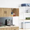 vidaXL Garagen-Wandschrank Artisan-Eiche Holzwerkstoff Produktbild-Vorschau 2
