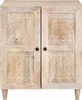 Credenza vidaXL bianca 60 x 33 x 75 cm in legno massello di Anteprima dell’immagine prodotto 2