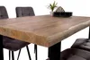 Esstisch Baumkante massiv Mango 140 x 80 U-Gestell schwarz Produktbild-Vorschau 4