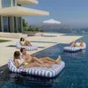 Flamingueo Aufblasbare Wasserhängematte PVC Blau Produktbild-Vorschau 5