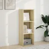 vidaXL Regał dąb sonoma 40x30x114 cm materiał Podgląd zdjęcia produktu 3