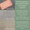 A collage of fabric samples and marketing text for a pillow. Produktbild-Vorschau