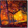 Coloray Uhr auf Leinwand 30x30 cm Wand Uhr Dekoration Produktbild-Vorschau 1