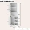 GOPLUS Küchenschrank hoch, Hochschrank mit 3 Türen & 2 Produktbild-Vorschau 6