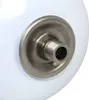 A close-up view of a threaded fitting on a white, spherical object. Produktbild-Vorschau