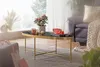 Table basse design en verre noir - ovale 110 x 56 cm avec Voir les images du produit 2
