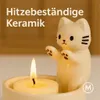Katzen Kerzenhalter süß Deko Cartoon Aromatherapie Produktbild-Vorschau 3