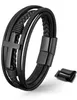 UNIQAL | Herren Lederarmband Kreuz "HEAVEN" geflochten Produktbild-Vorschau 1
