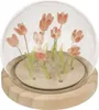 LED osvětlená skleněná koule - dekorace tulipánů Náhled obrázku produktu 2