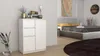 Commode étroite combinée ELBE – blanc Voir les images du produit 3