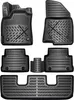 Gummimatten für VW SHARAN II Van 7-Sitzer (2010 - 2024) Produktbild-Vorschau 1