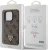 The image shows the packaging of a Guess iPhone 15 Pro case, with the case visible through a cutout on the left side and product information on the right side. Podgląd zdjęcia produktu