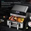 Heißluftfritteuse 2x5L, Airfryer Doppelkammer Einkammer Produktbild-Vorschau 14